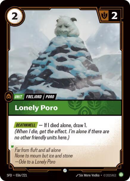 Lonely Poro 36/221 (Spiritforged)  - Foil | Good Games Adelaide SA