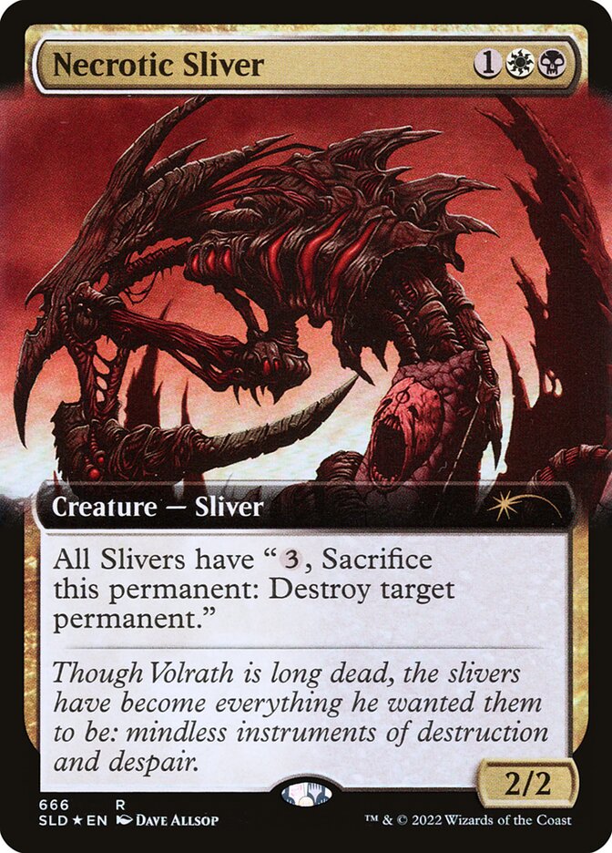 Necrotic Sliver 666 (Secret Lair Drop Series)  - Foil | Good Games Adelaide SA
