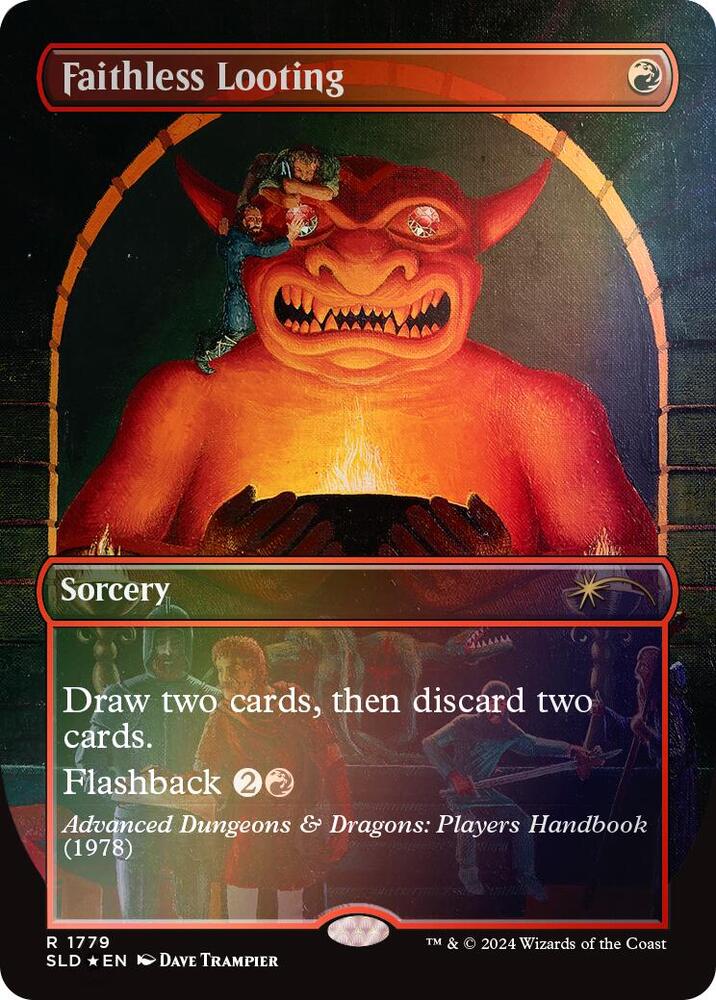 Faithless Looting Rainbow Foil 1779 (Secret Lair Drop Series)  - Foil | Good Games Adelaide SA