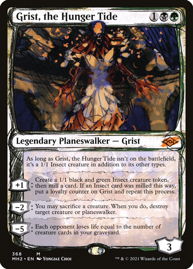 Grist the Hunger Tide Showcase 368 (Modern Horizons 2)  - Foil | Good Games Adelaide SA