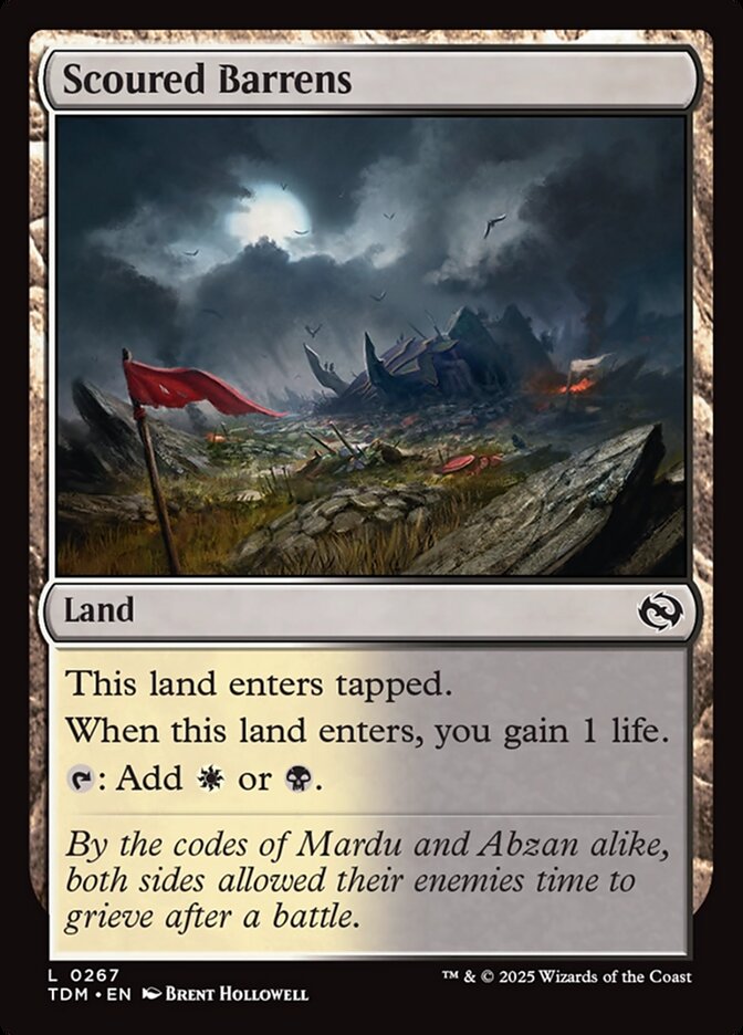 Scoured Barrens 267 (Tarkir: Dragonstorm)  | Good Games Adelaide SA