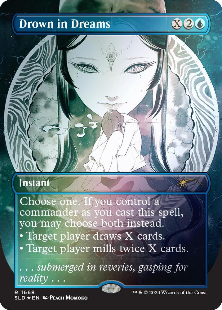 Drown in Dreams Rainbow Foil 1668 (Secret Lair Drop Series)  - Foil | Good Games Adelaide SA