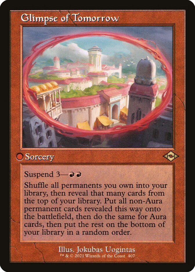 Glimpse of Tomorrow Retro Frame 407 (Modern Horizons 2)  - Foil | Good Games Adelaide SA