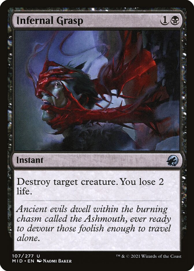 Infernal Grasp 107 (Innistrad: Midnight Hunt)  | Good Games Adelaide SA