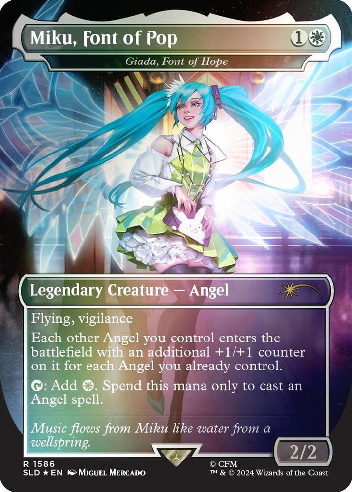 Miku Font of Pop Giada Font of Hope Rainbow Foil 1586 (Secret Lair Drop Series)  - Foil | Good Games Adelaide SA
