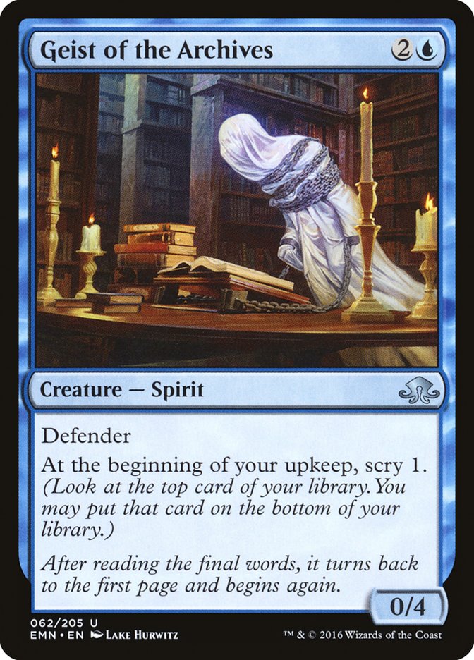 Geist of the Archives 62 (Eldritch Moon)  - Foil | Good Games Adelaide SA