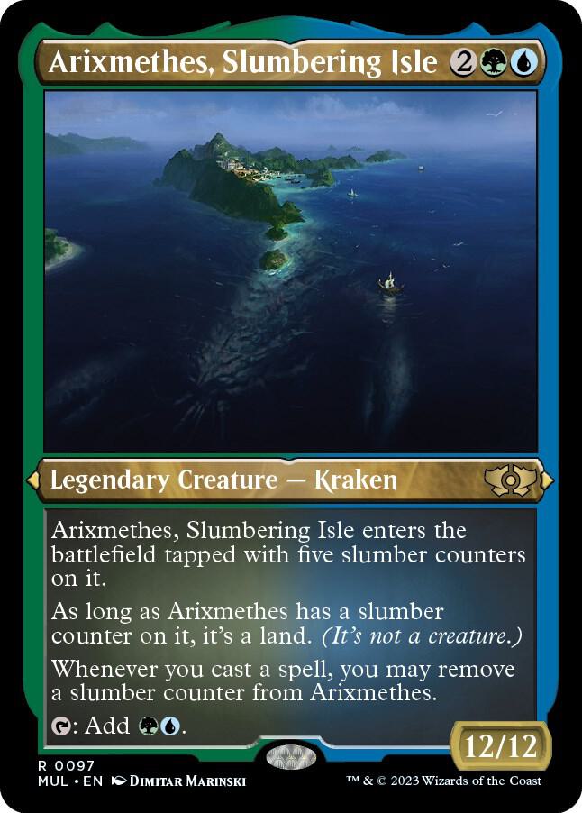 Arixmethes, Slumbering Isle 97 (March of the Machine: Multiverse Legends)  - Etched Foil | Good Games Adelaide SA