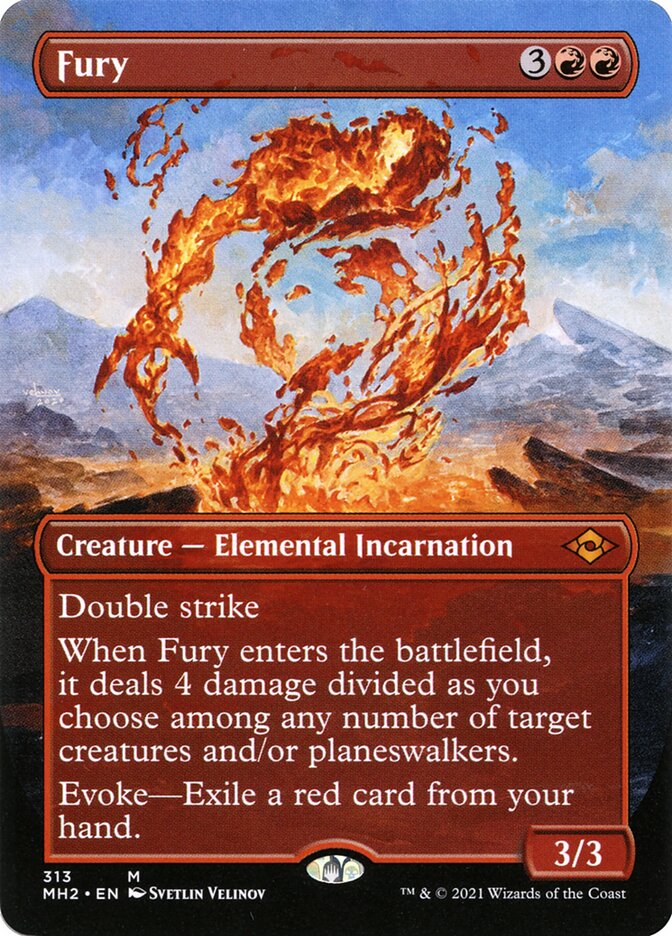 Fury Borderless 313 (Modern Horizons 2)  - Foil | Good Games Adelaide SA