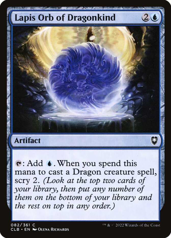 Lapis Orb of Dragonkind 82 (Commander Legends: Battle for Baldur's Gate)  | Good Games Adelaide SA
