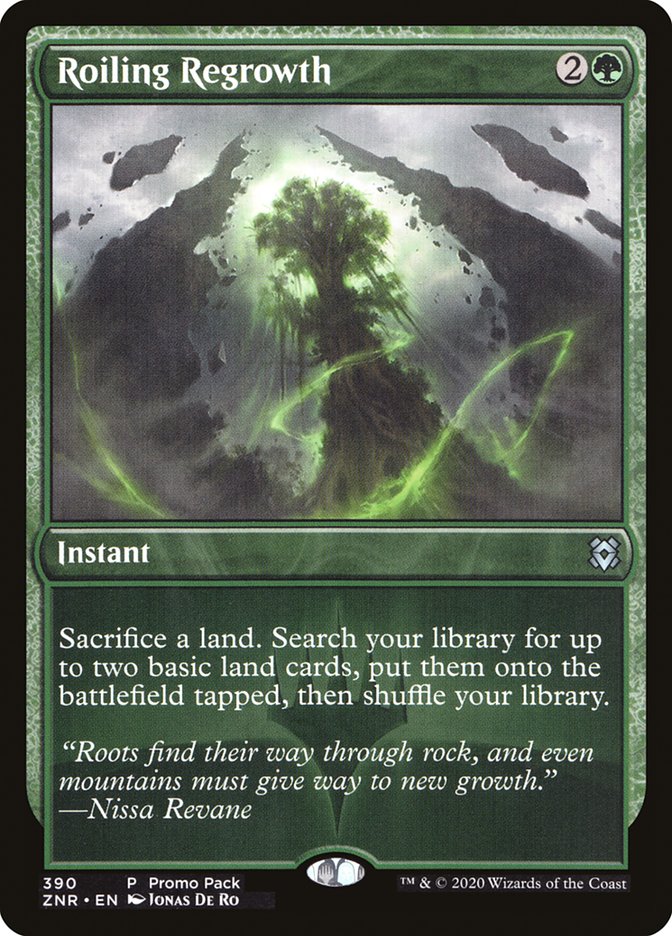 Roiling Regrowth 390 (Promo Pack: Zendikar Rising)  - Foil | Good Games Adelaide SA
