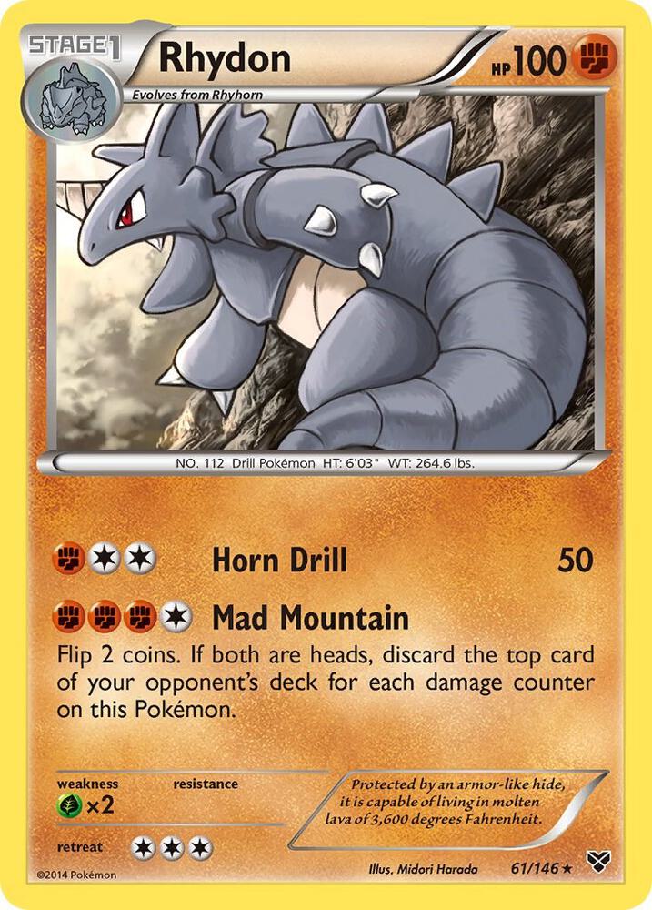 Rhydon 61/146 (XY Base Set)  | Good Games Adelaide SA