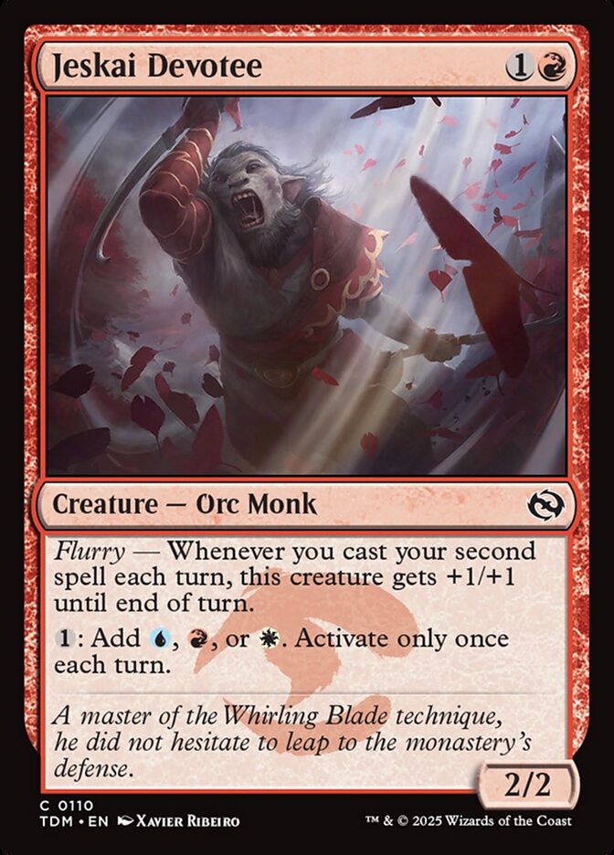 Jeskai Devotee 110 (Tarkir: Dragonstorm)  | Good Games Adelaide SA