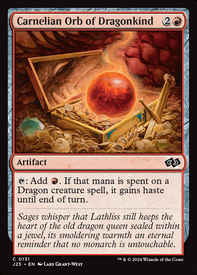 Carnelian Orb of Dragonkind 131 (Foundations Jumpstart)  | Good Games Adelaide SA