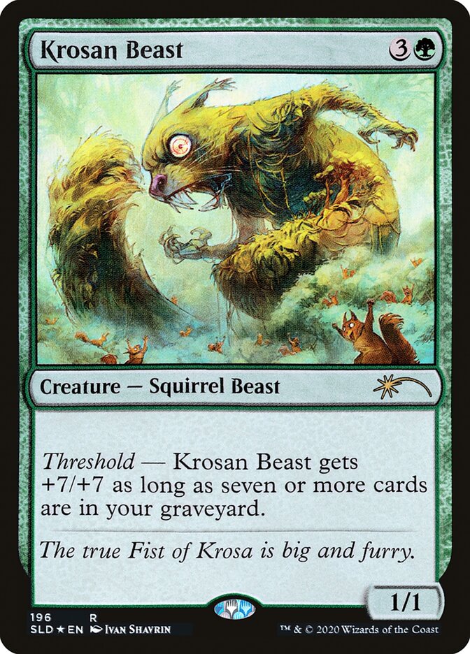 Krosan Beast 196 (Secret Lair Drop Series)  - Foil | Good Games Adelaide SA