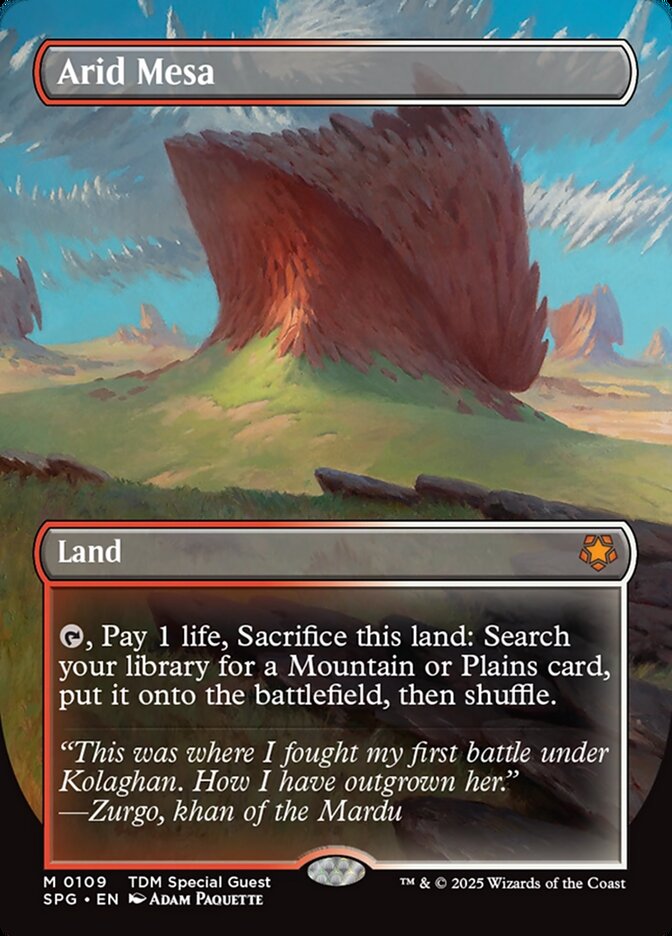 Arid Mesa 109 (Special Guests)  - Borderless Foil | Good Games Adelaide SA