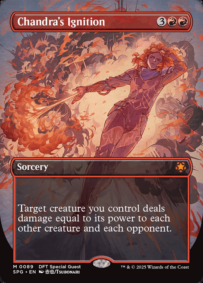 Chandra's Ignition 89 (Special Guests)  - Borderless Foil | Good Games Adelaide SA