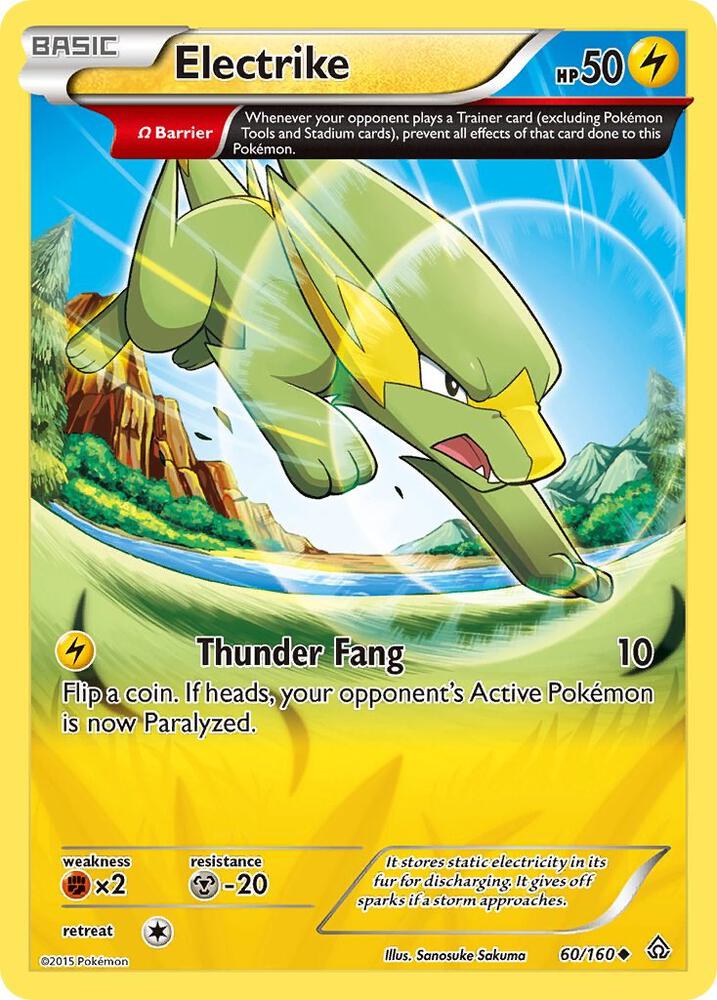 Electrike Omega 60/160 (XY - Primal Clash)  - Reverse Holofoil | Good Games Adelaide SA