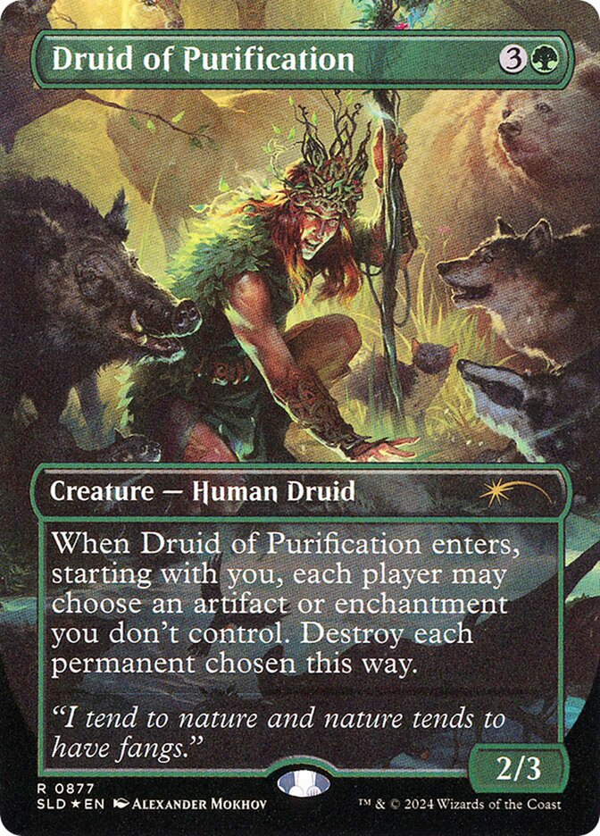 Druid of Purification 877 (Secret Lair Drop Series)  - Foil | Good Games Adelaide SA