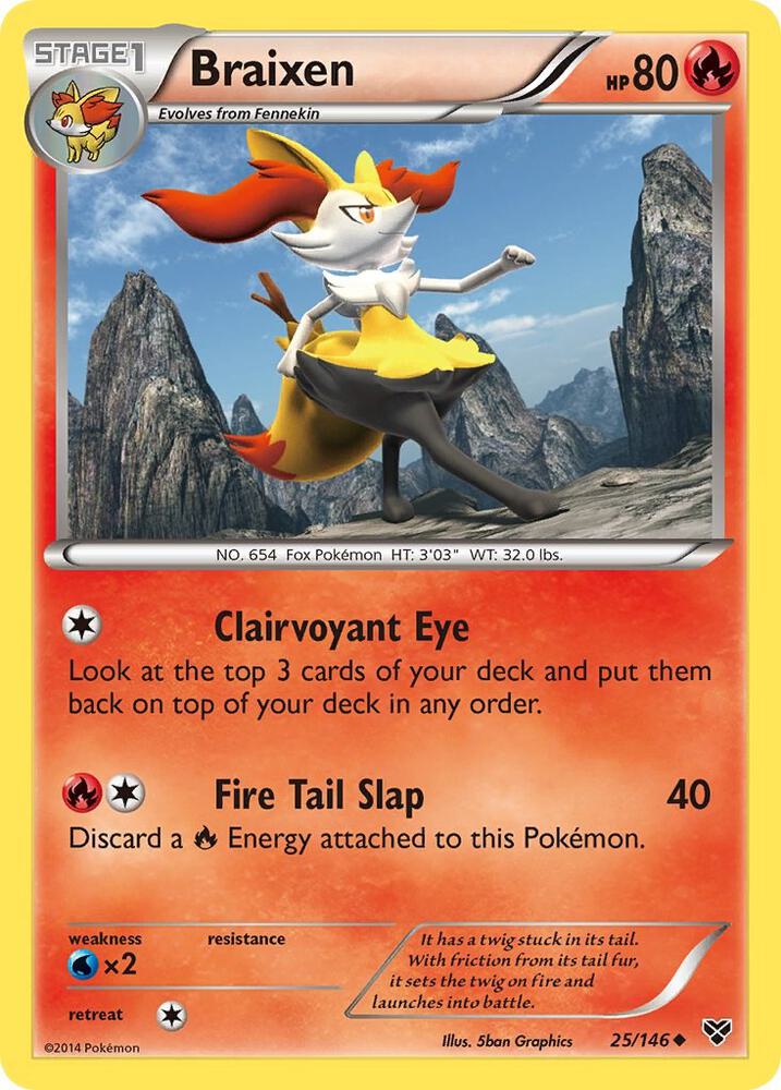Braixen 25/146 (XY Base Set)  | Good Games Adelaide SA