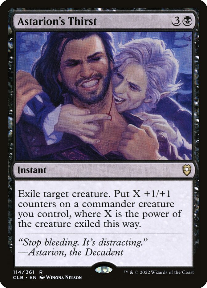 Astarion's Thirst 114 (Commander Legends: Battle for Baldur's Gate)  - Foil | Good Games Adelaide SA