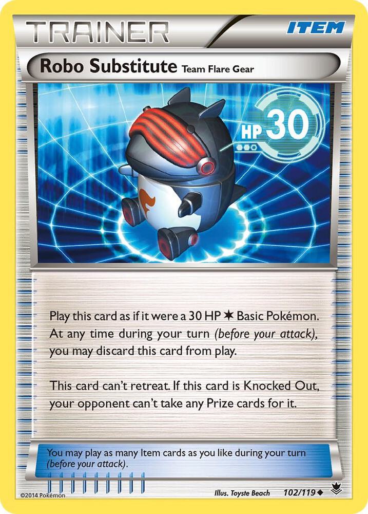 Robo Substitute 102/119 (XY - Phantom Forces)  | Good Games Adelaide SA