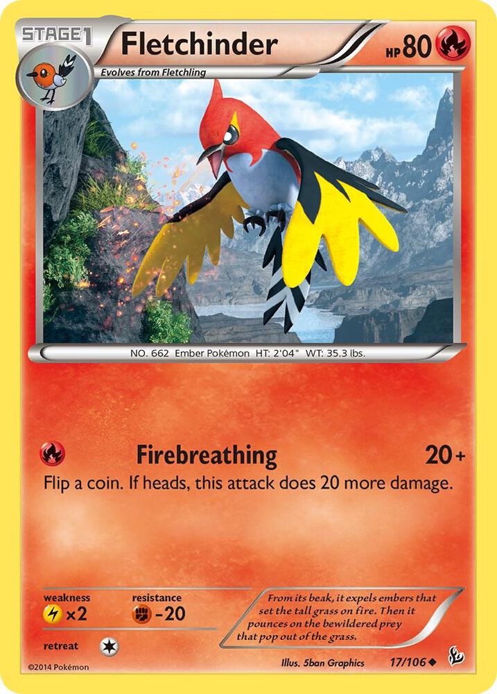 Fletchinder 17/106 (XY - Flashfire)  | Good Games Adelaide SA