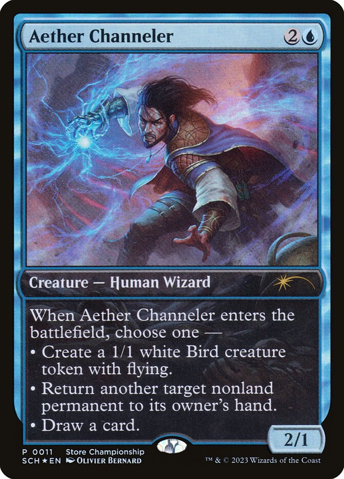 Aether Channeler 11 (Game Day & Store Championship Promos)  - Full Art Foil | Good Games Adelaide SA