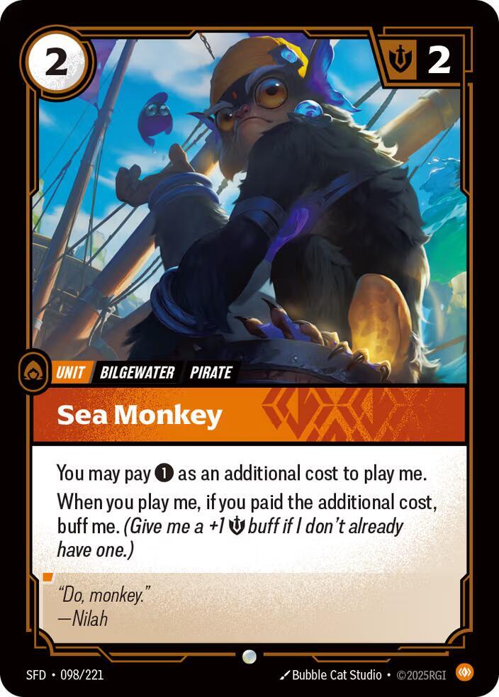 Sea Monkey 098/221 (Spiritforged)  | Good Games Adelaide SA