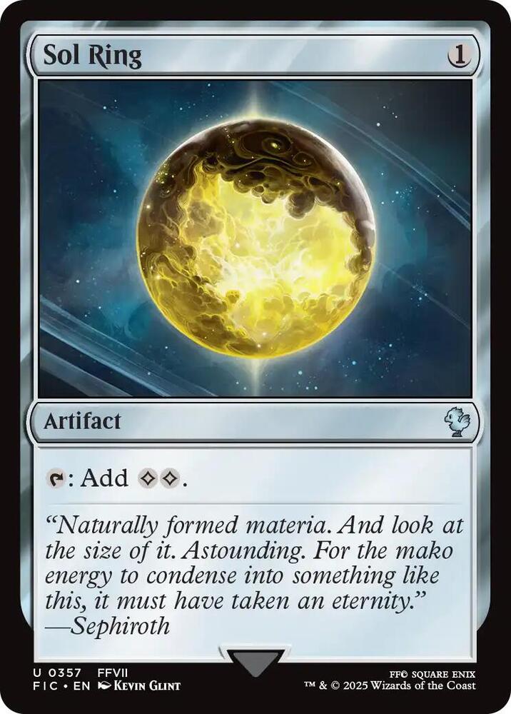 Sol Ring 0357 Surge Foil 357 (Commander: FINAL FANTASY)  - Foil | Good Games Adelaide SA