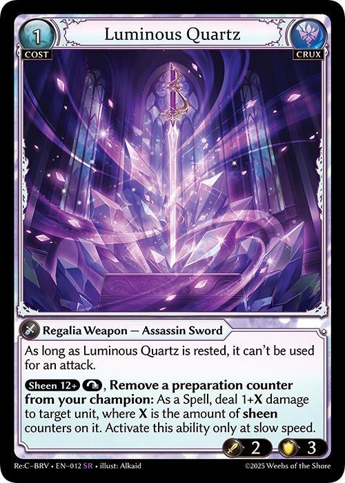 Luminous Quartz 012 (Merlin Re: Collection, Brilliant Vestige)  | Good Games Adelaide SA