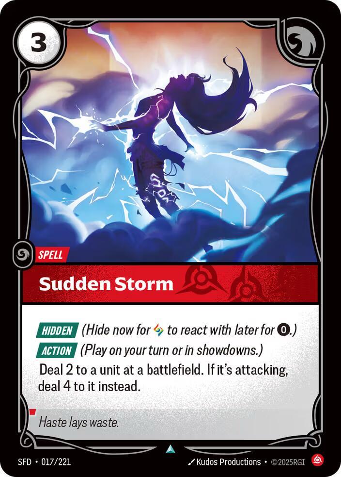 Sudden Storm 017/221 (Spiritforged)  - Foil | Good Games Adelaide SA