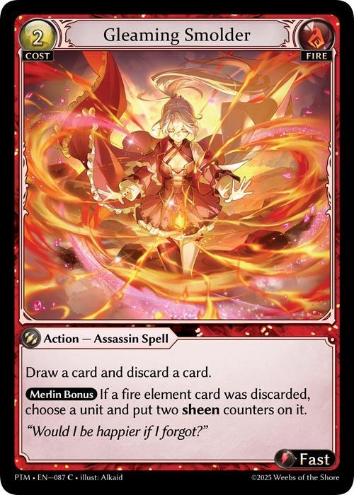 Gleaming Smolder 087 (Phantom Monarchs)  - Foil | Good Games Adelaide SA
