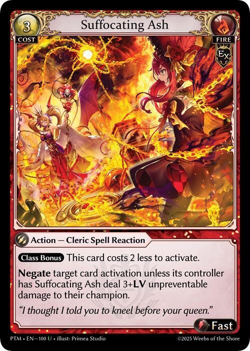 Suffocating Ash Curio Foil 100 (Phantom Monarchs)  - Foil | Good Games Adelaide SA