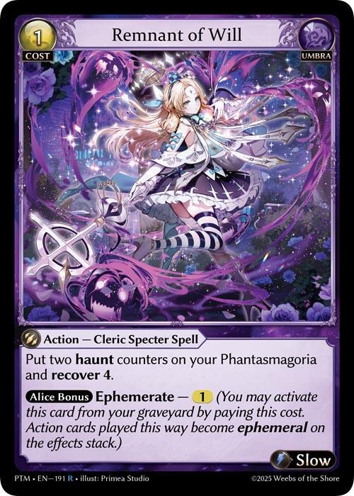 Remnant of Will 191 (Phantom Monarchs)  - Foil | Good Games Adelaide SA