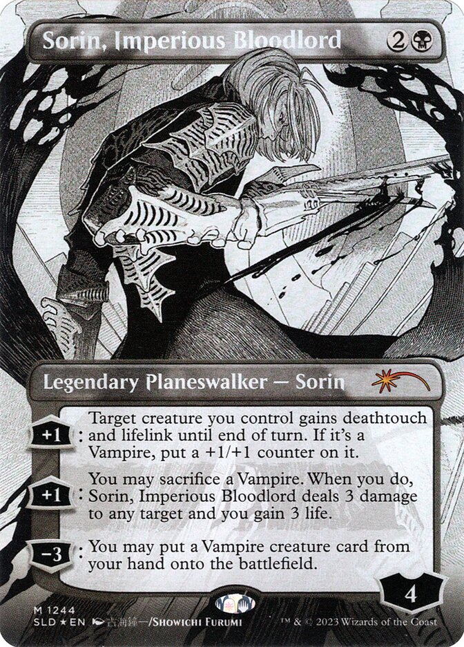 Sorin Imperious Bloodlord Borderless 1244 (Secret Lair Drop Series)  - Foil | Good Games Adelaide SA