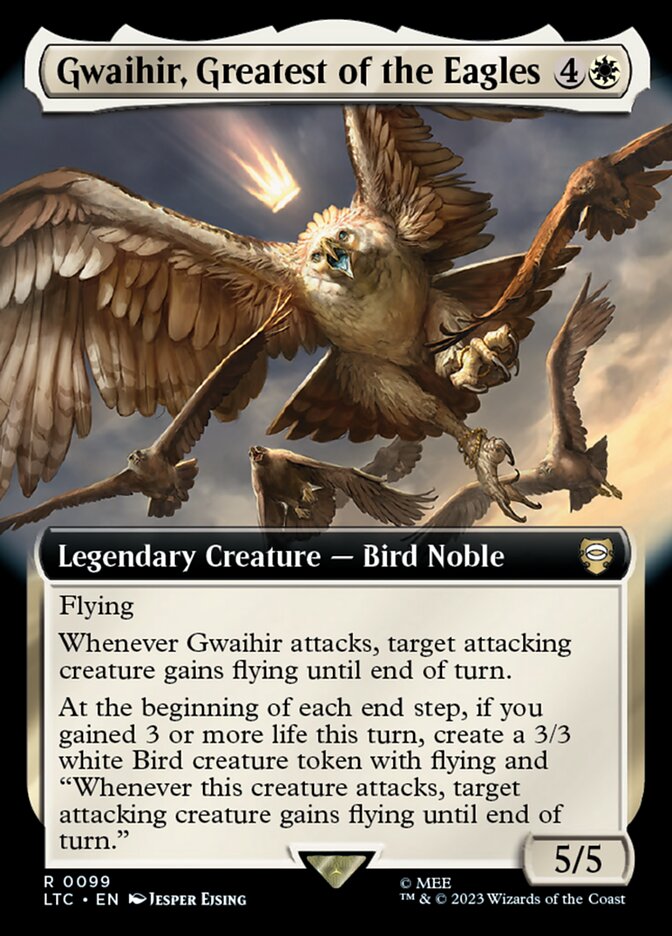 Gwaihir, Greatest of the Eagles 99 (Commander: The Lord of the Rings: Tales of Middle-earth)  - Extended Art | Good Games Adelaide SA