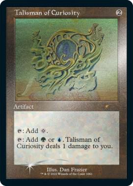 Talisman of Curiosity Retro Frame Foil Etched 1061 (Secret Lair Drop Series)  - Foil | Good Games Adelaide SA