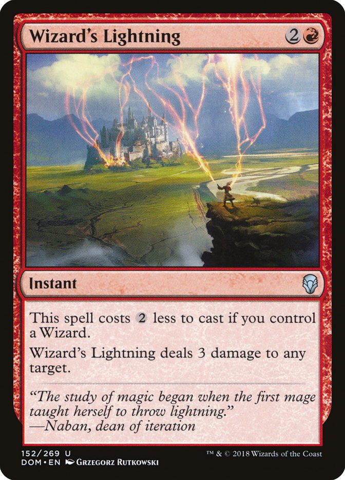 Wizard's Lightning 152 (Dominaria)  | Good Games Adelaide SA