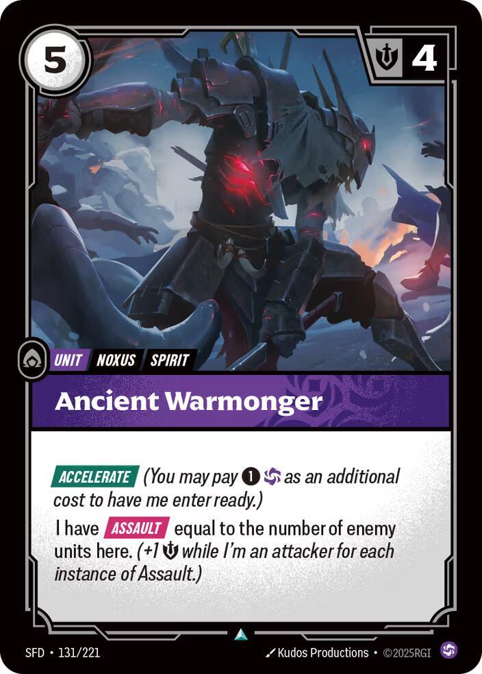 Ancient Warmonger 131/221 (Spiritforged)  - Foil | Good Games Adelaide SA