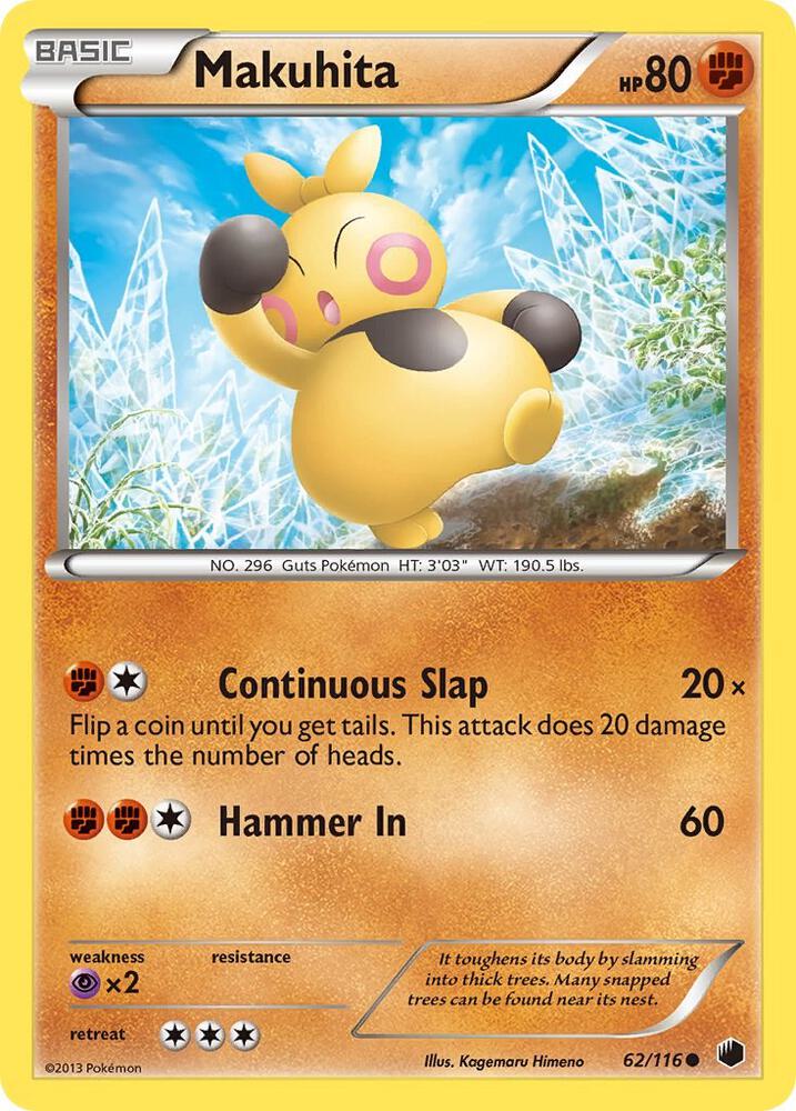 Makuhita 62/116 (Plasma Freeze)  - Reverse Holofoil | Good Games Adelaide SA