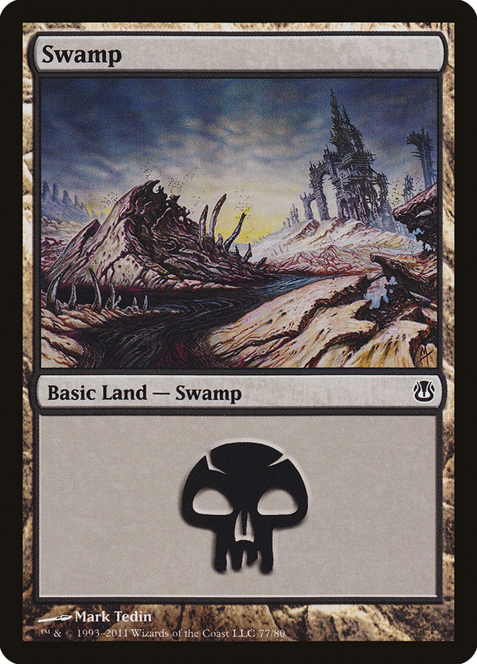 Swamp 77 (Duel Decks: Ajani vs. Nicol Bolas)  | Good Games Adelaide SA