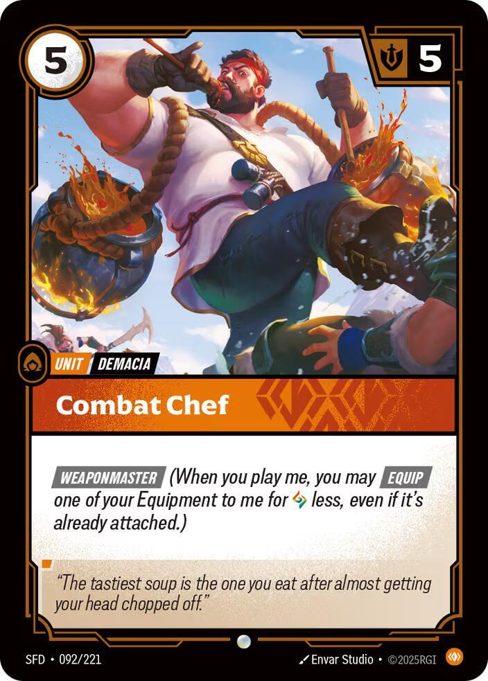 Combat Chef 092/221 (Spiritforged)  - Foil | Good Games Adelaide SA
