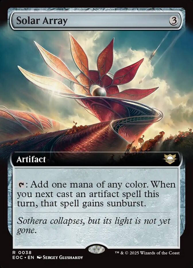 Solar Array 38/24 (Commander: Edge of Eternities)  - Extended Art | Good Games Adelaide SA