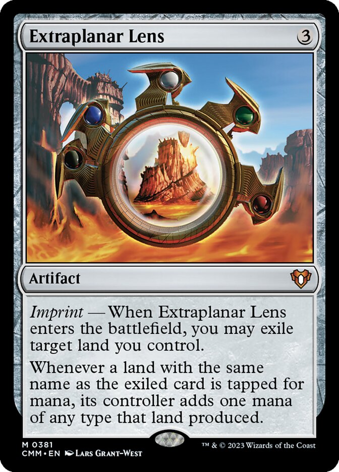 Extraplanar Lens 381 (Commander Masters)  - Foil | Good Games Adelaide SA