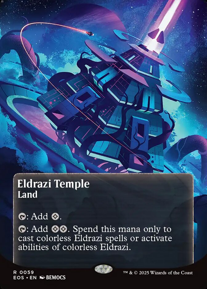 Eldrazi Temple 59/0 (Edge of Eternities: Stellar Sights)  - Borderless | Good Games Adelaide SA