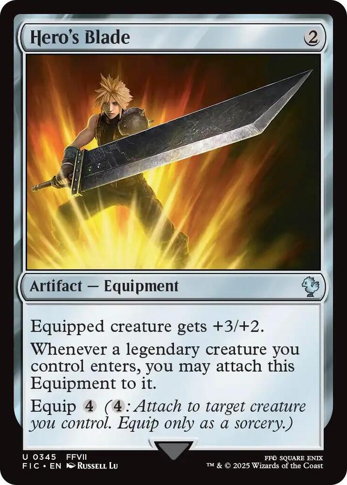 Hero's Blade 345 (Commander: FINAL FANTASY)  - Foil | Good Games Adelaide SA