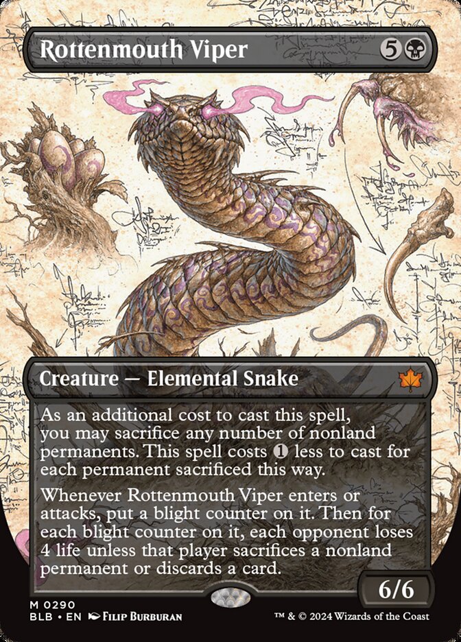 Rottenmouth Viper 290 (Bloomburrow)  - Foil | Good Games Adelaide SA