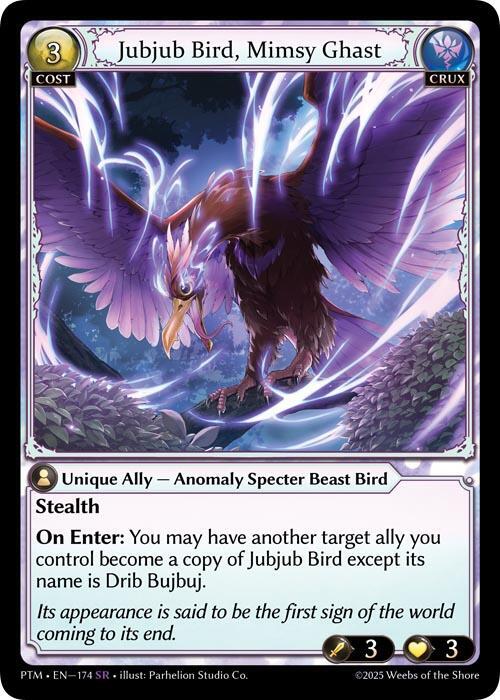Jubjub Bird Mimsy Ghast 174 (Phantom Monarchs)  - Foil | Good Games Adelaide SA