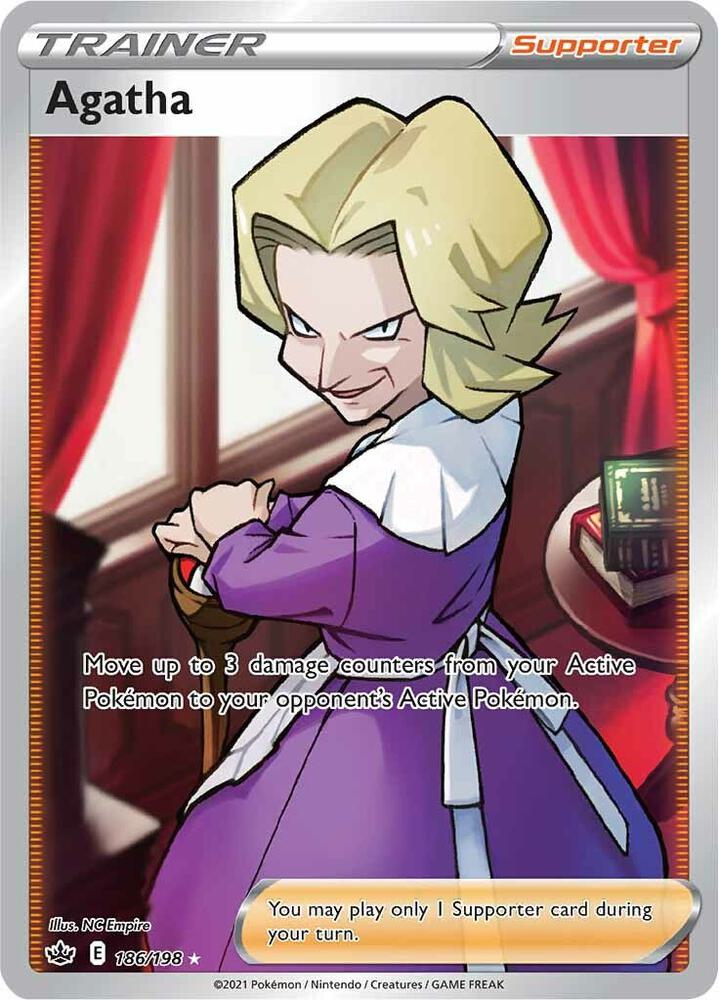 Agatha Full Art 186/198 (SWSH06: Chilling Reign)  - Holofoil | Good Games Adelaide SA