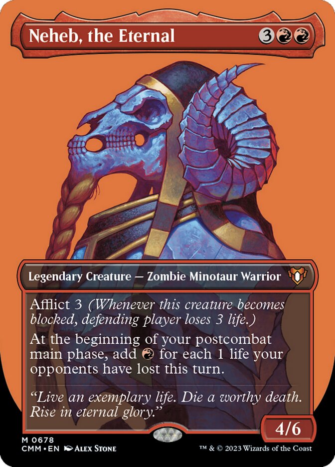 Neheb, the Eternal 678 (Commander Masters)  - Borderless Foil | Good Games Adelaide SA